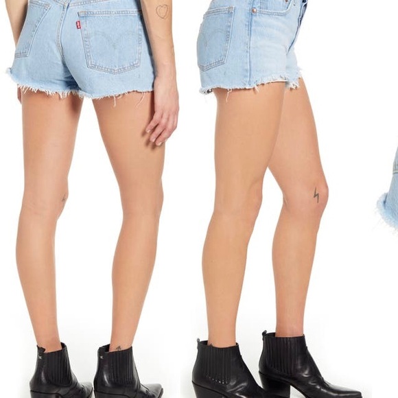 Levi’s 501 Distressed Shorts - Picture 2 of 9